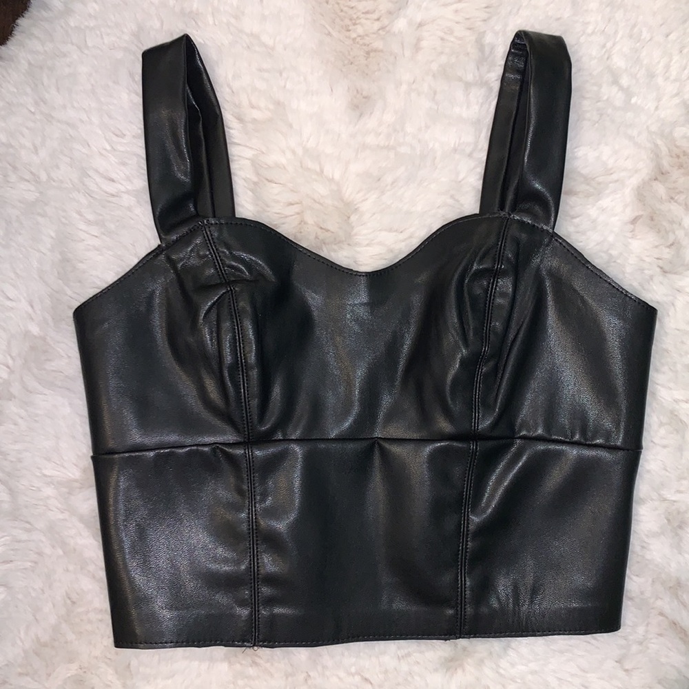 Dynamite leather top - Picture 1 of 7